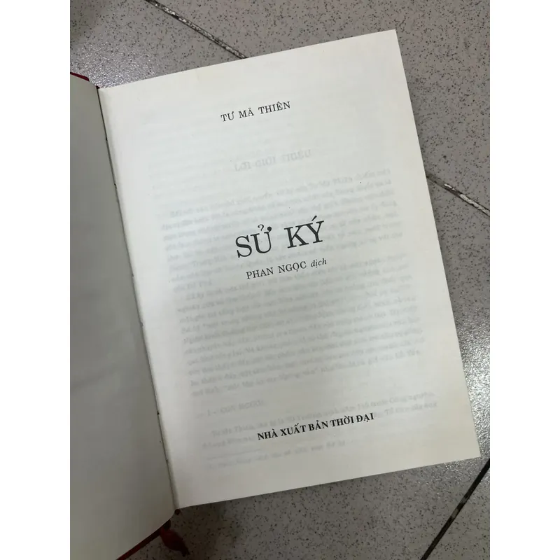 SỬ KÝ TƯ MÃ THIÊN- PHAN NGỌC 712040