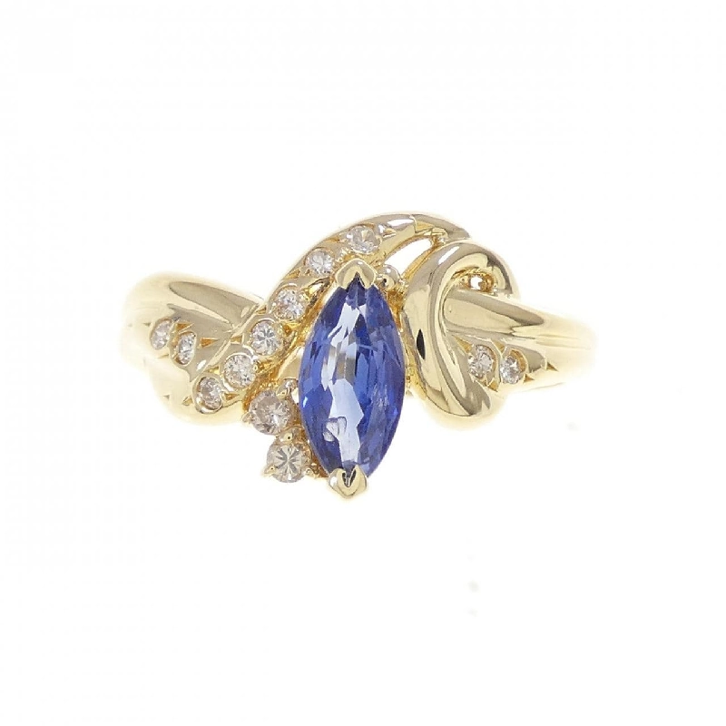 Nhẫn Sapphire K18YG 0.47CT - Hàng hiệu Chính hãng 852380