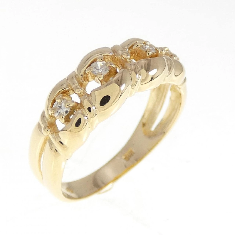 Nhẫn kim cương K18YG 0.09CT - Hàng hiệu Authentic 855793