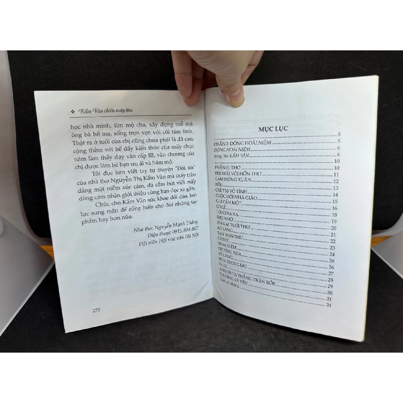 Kẩm Vân, Chiều Mây Tím, Thơ Và Đời, Mới 80% (Ố Nhẹ), 2015 SBM0609 916574