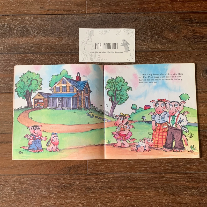 Sách tranh tiếng anh Little Monster at Home, Used, Minh họa cổ điển 478683