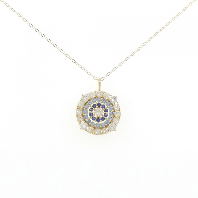 K18YG Sapphire Necklace 0.41CT - Hàng hiệu Authentic 864194