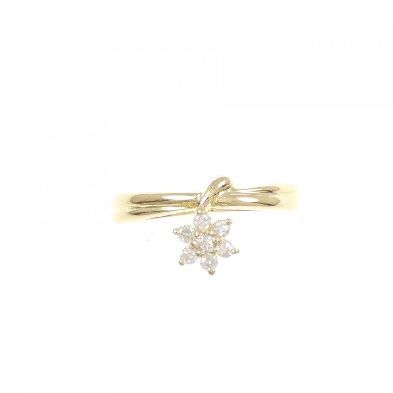 Nhẫn kim cương hoa K18YG 0.10CT - Hàng hiệu chính hãng 852036