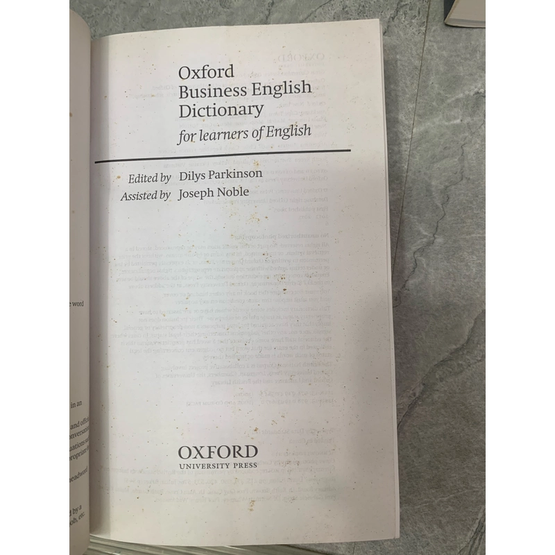 Oxford business English dictionary  292077