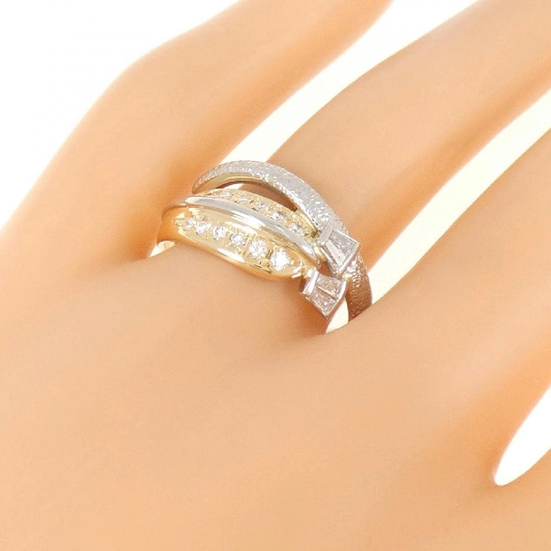 Nhẫn kim cương K18YG/PT900 0.339CT 668248