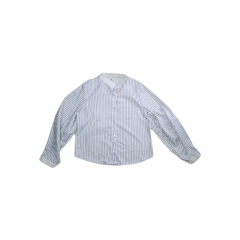 SƠ MI XANH SỌC TRẮNG DÀI TAY FREESIZE 476365
