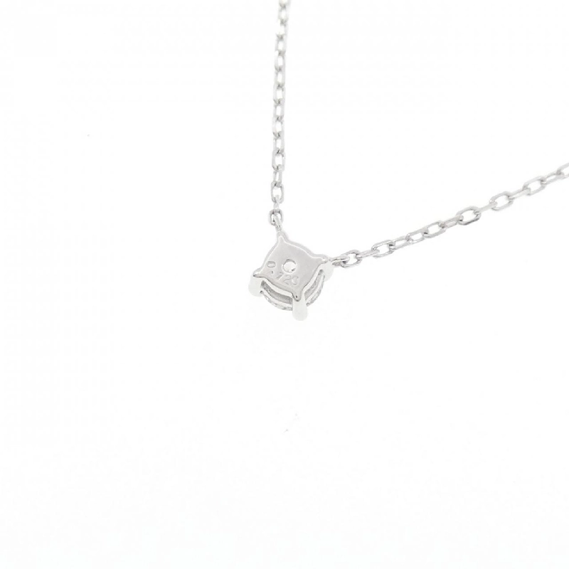 K18WG Solitaire Dây chuyền kim cương 0.120CT - Hàng hiệu Chính hãng 862176