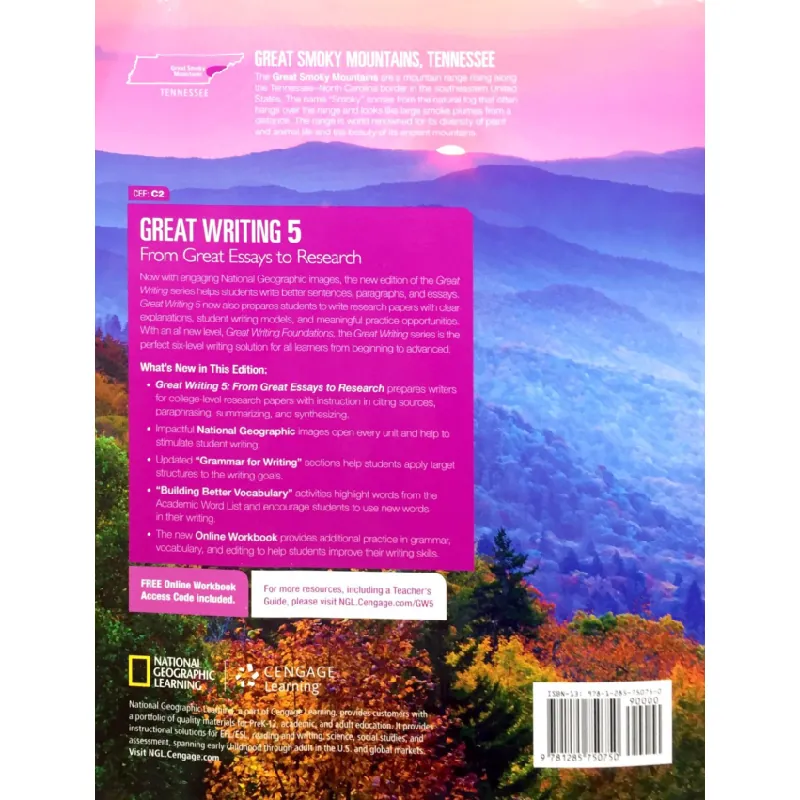 National Geographic Learning : Great Writing 5 - Keith Folse,Tison Pugh 691296