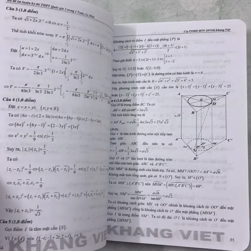 Bộ đề ôn luyện kỳ thi THPTQG Toán - Lí - Hoá 976263