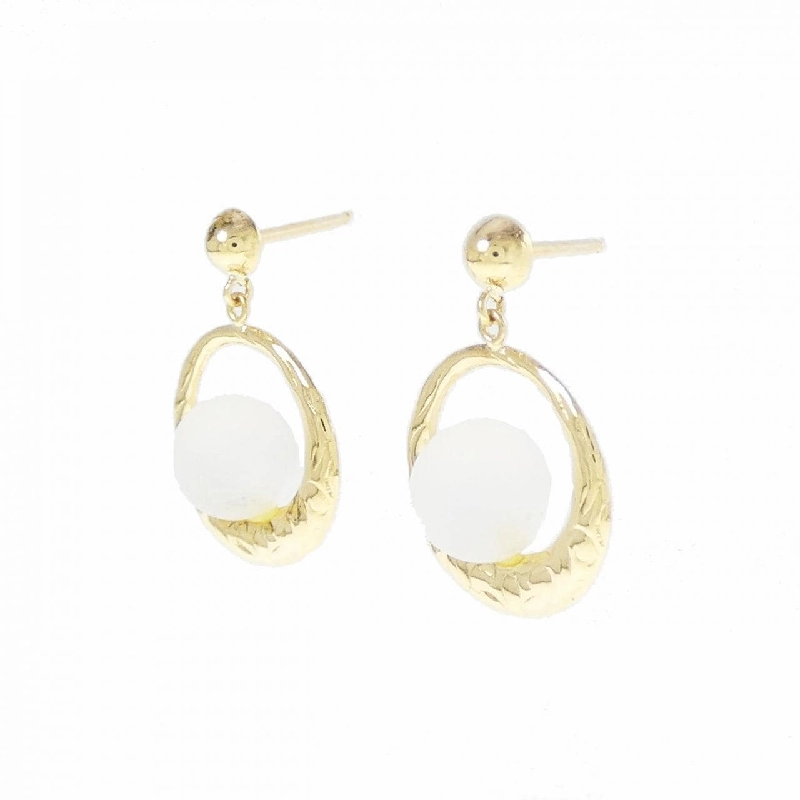 K18YG Đá Quý Bông Tai - Hàng hiệu Chính hãng 870704