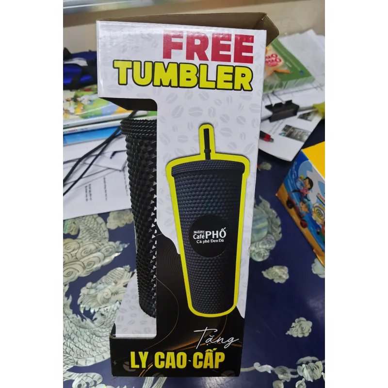 Ly nhựa 2 lớp năng động — đựng nước uống - KM Cafe Phố 996223