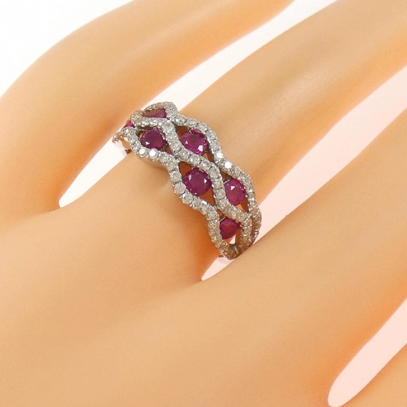 Nhẫn Ruby K18WG 0.80CT - Hàng hiệu Chính hãng 853711