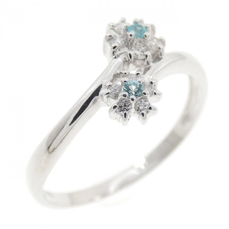 Nhẫn Tourmaline Hoa K18WG - Hàng hiệu Authentic 853378