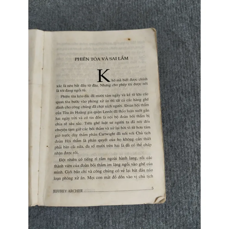 KHẨU VỊ ĐÀN ÔNG - JEFFREY ARCHER 574363