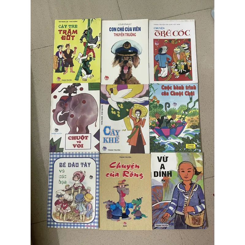 Bộ 9 truyện tranh màu Kim Đồng (1998–1999) 694516