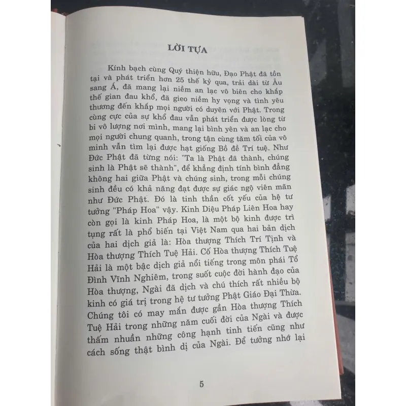 Sách Kinh Điển Phật Giáo - Kinh Đại Thừa Vô Lượng Nghĩa & Kinh Diệu Pháp Liên Hoa, HT Thích Tuệ Hải, bìa cứng, xuất bản 2016 687465