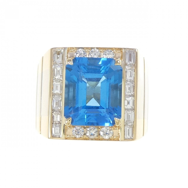 Nhẫn Blue Topaz K18YG/K18WG 7.72CT 666176