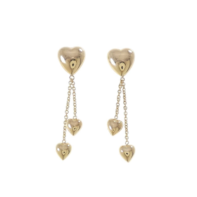 K18YG Bông tai hình trái tim - Hàng hiệu Chính hãng 864419