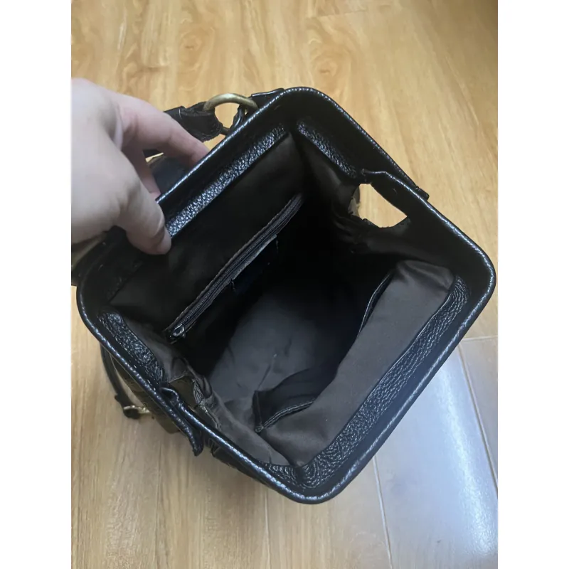 Balo nữ mini 20x25x12 da thật 2hand 996736