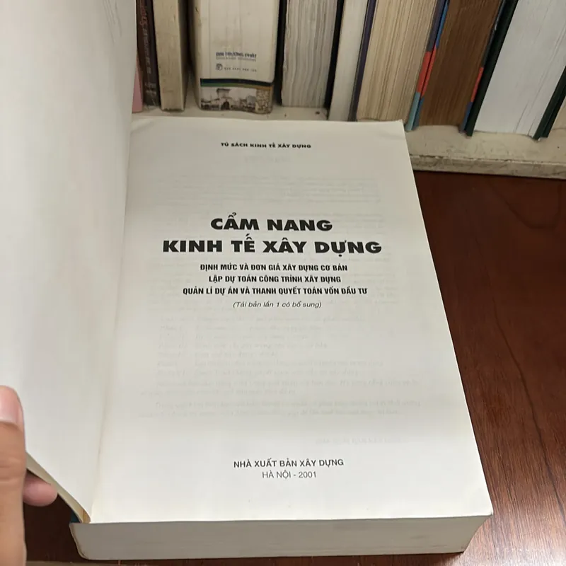 II Sách Khổ Lớn: Cẩm Nang Kinh Tế Xây Dựng - 2001 599926