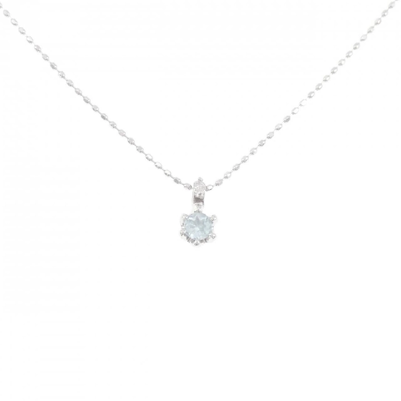 K10WG Aquamarine Necklace - Hàng hiệu Authentic 858947