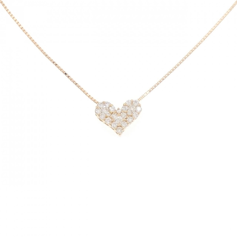 K18PG Dây chuyền trái tim kim cương 0.30CT - Hàng hiệu chính hãng 859086