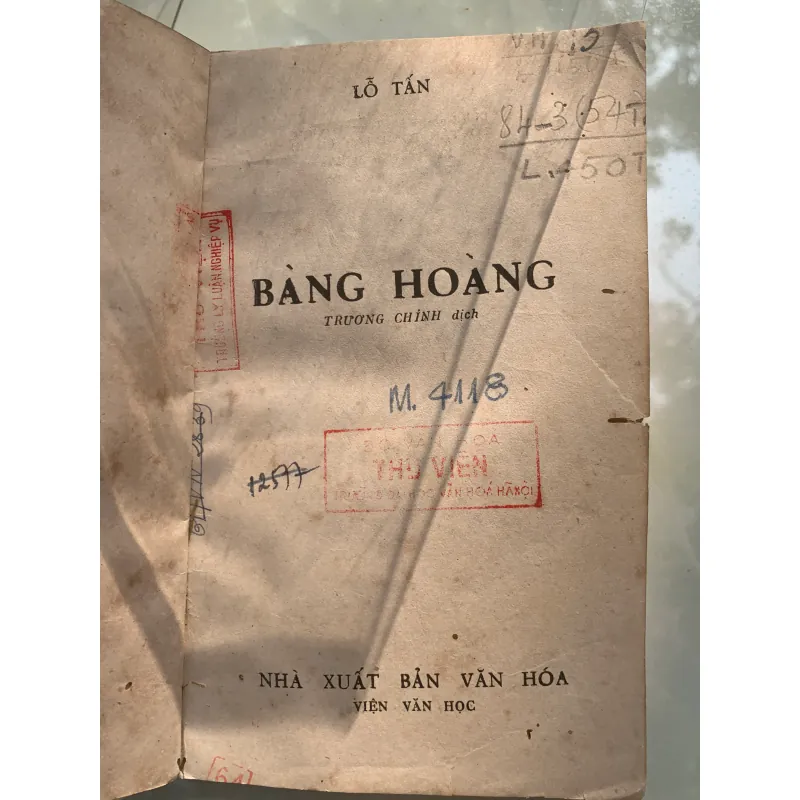 BÀNG HOÀNG - LỖ TẤN (TRƯƠNG CHÍNH DỊCH THUẬT) 937140
