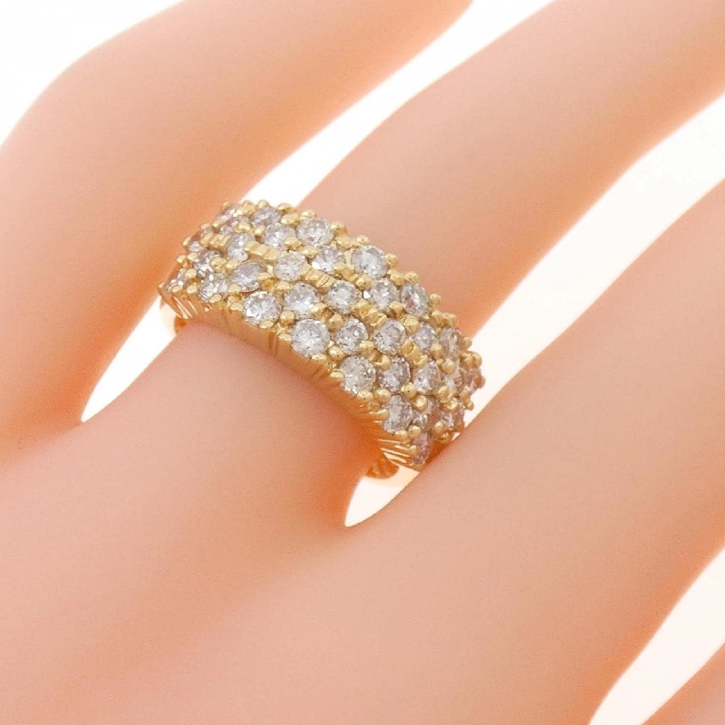 Nhẫn kim cương Pavé K18YG 1.30CT - Hàng hiệu Chính hãng 848008