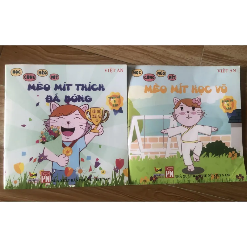 Học Cùng Mèo Mít - combo 2c Mèo Mít Học Võ và Mèo Mít Thích Đá Bóng 1004060
