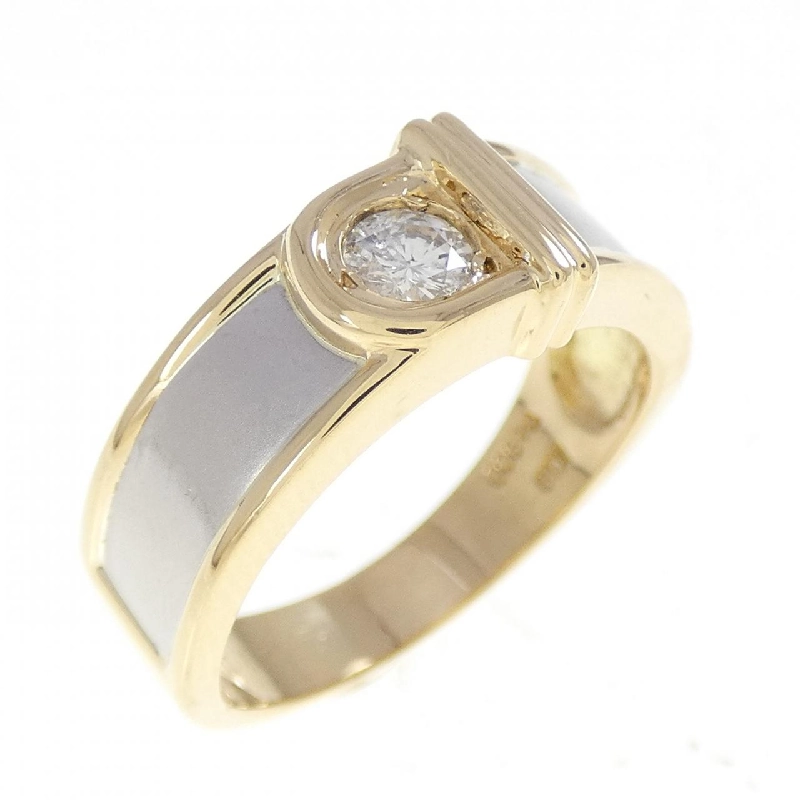 Nhẫn kim cương K18YG/PT900 0.16CT 667171