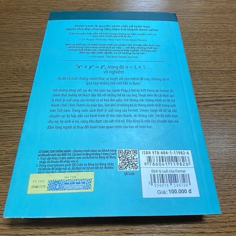 Định lý cuối cùng của Fermat Simon Singh 388520