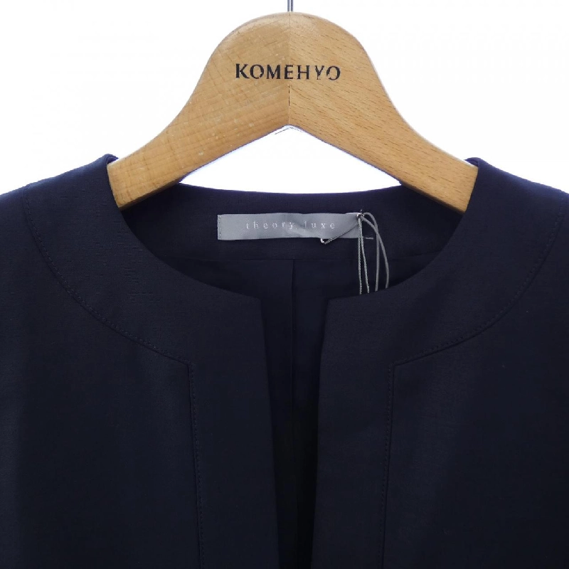 Theory luxe Áo khoác không cổ - Hàng hiệu Authentic 811583