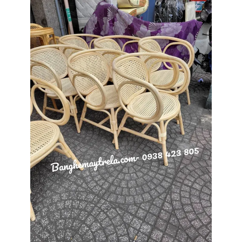 Ghế mây tre lưới mắt cáo 714361