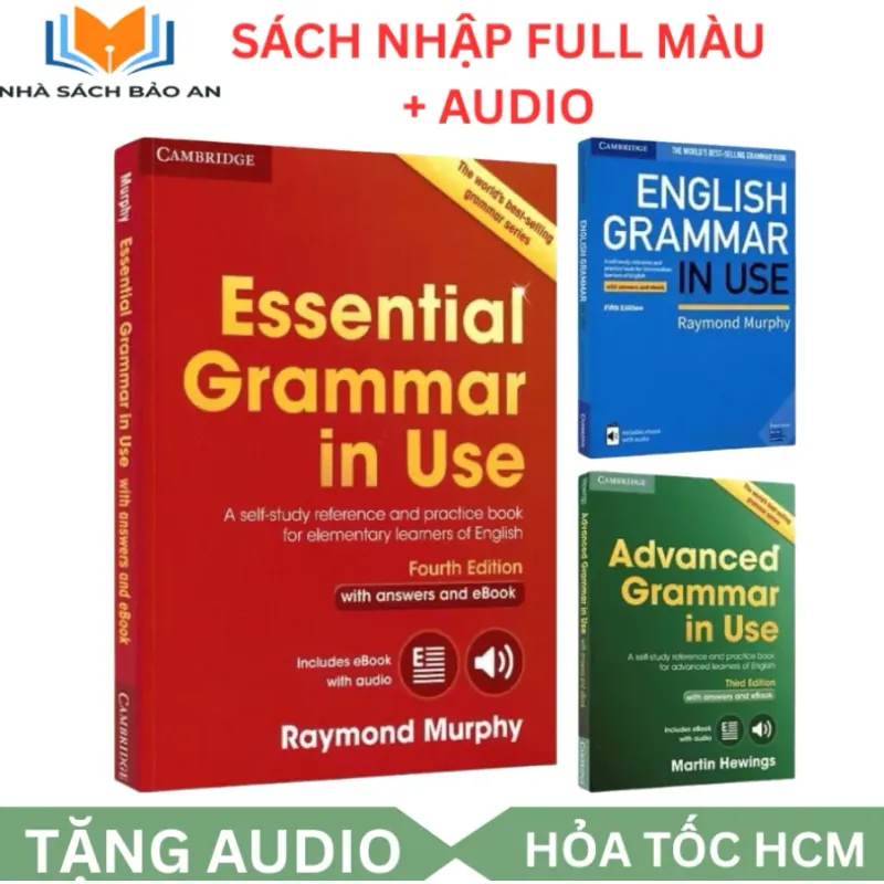 GRAMMAR IN USE - SÁCH NHẬP - BỘ 3 QUYỂN TẶNG FILE NGHE 945214