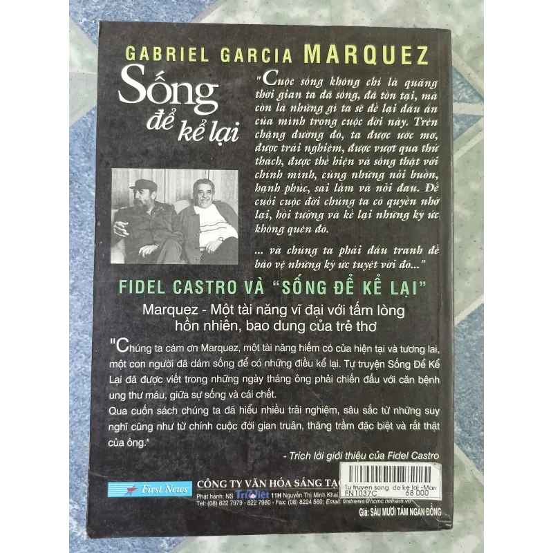 Sống để kể lại ( Nobel văn học 1982) - Gabriel Garcia Marquez 708734