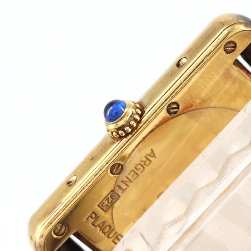 Cartier Must Tank GP LM W1013754 GP Quartz - Hàng hiệu Authentic 880563