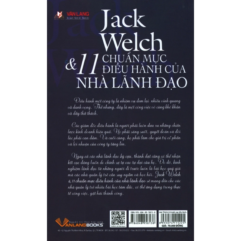 Jack Welch & 11 Chuẩn Mực Điều Hành Của Nhà Lãnh Đạo - Lam Minh 287379