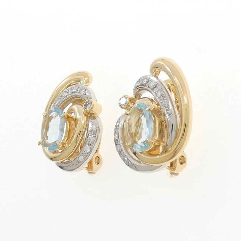 Tasaki Aquamarine Bông tai 2.12CT - Hàng hiệu Chính hãng 844866