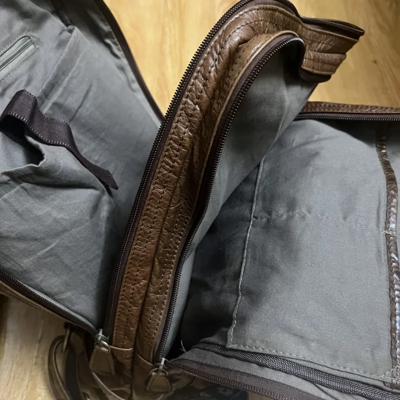 Balo nam 27x42x14 da thật 2hand 1013069