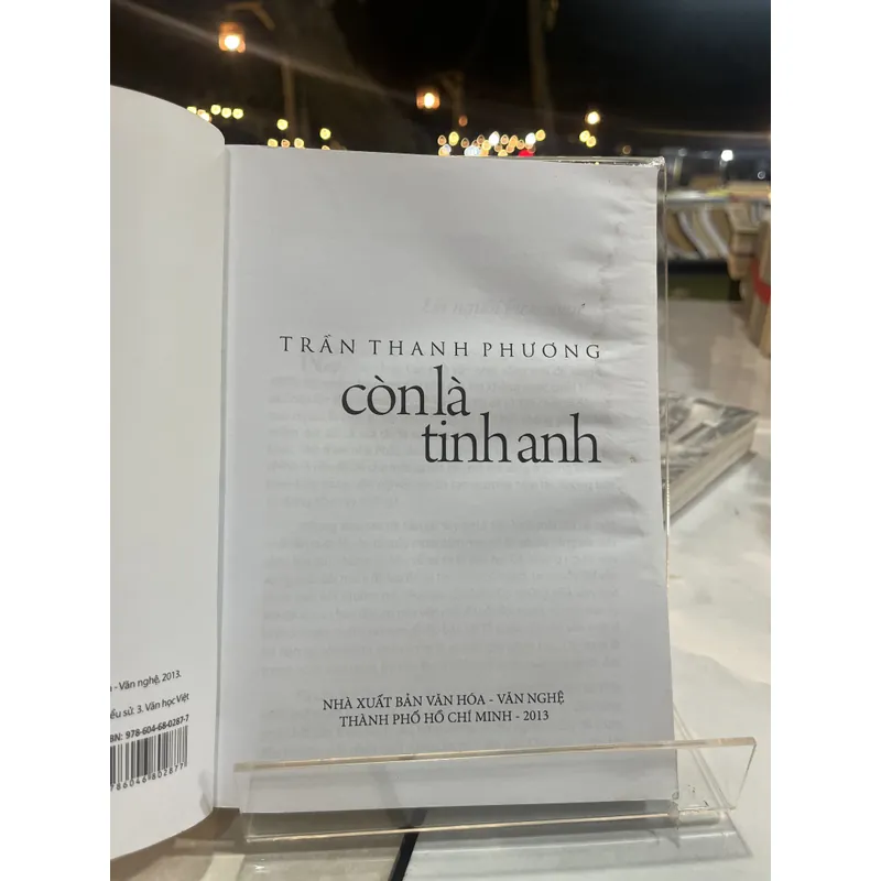 CÒN LÀ TINH ANH- TRẦN THANH PHƯƠNG 688263