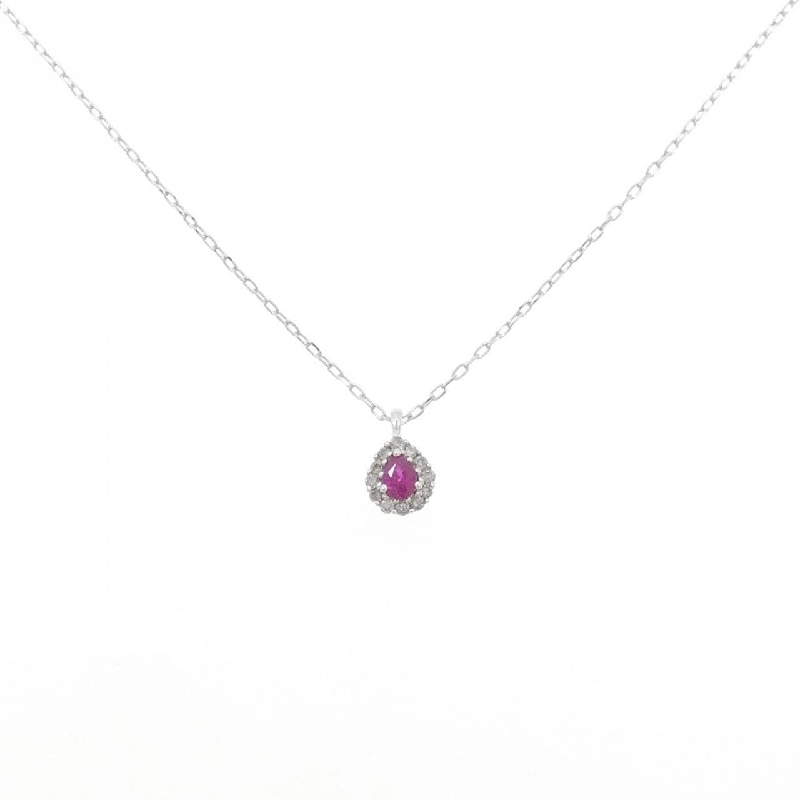 K18WG Nhẫn Ruby 0.14CT - Hàng hiệu Chính hãng 860043