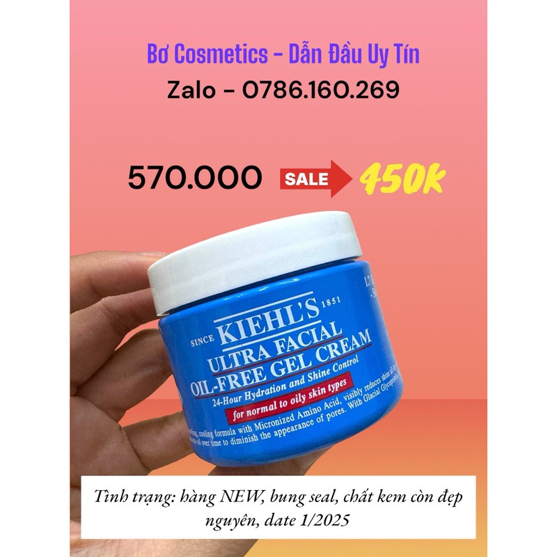 Kem Dưỡng Kiềm Dầu Kiehl's Ultra Facial Oil-Free [Bung Seal] 192636