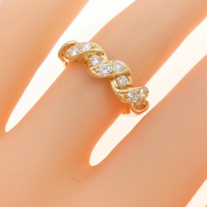 Nhẫn kim cương K18YG 0.37CT - Hàng hiệu Authentic 853516