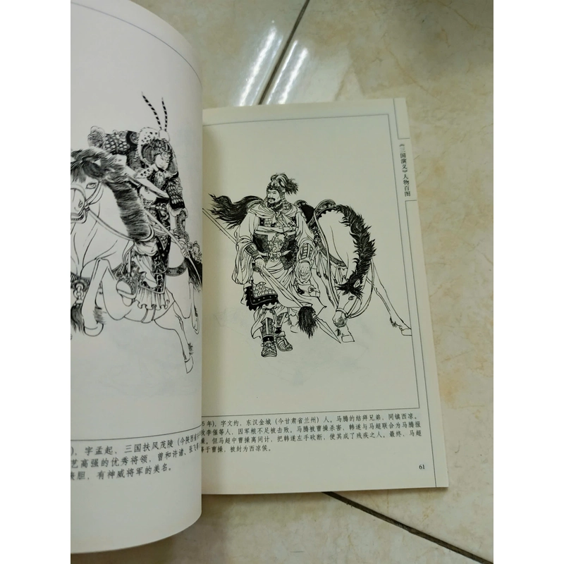 Sách tranh vẽ các nhân vật Tam Quốc diễn nghĩa 474223