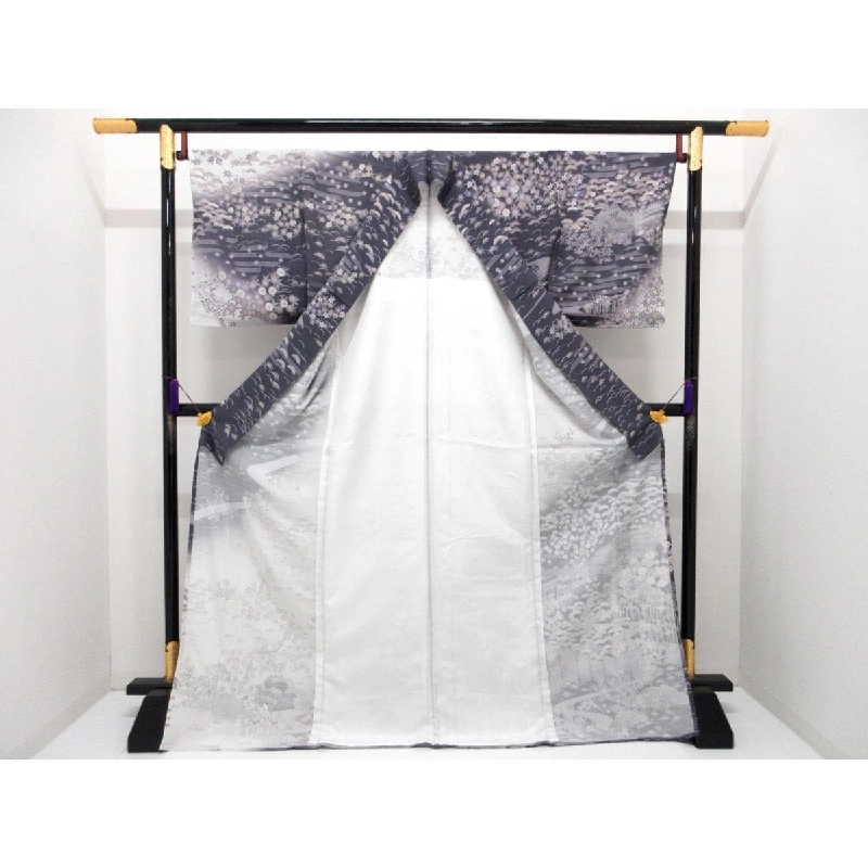 Áo kimono đơn lớp Komaro với kỹ thuật nhuộm bokeh - Hàng hiệu Authentic 883276