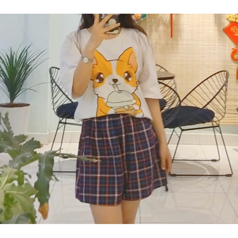 Quần short sọc caro size S 469291