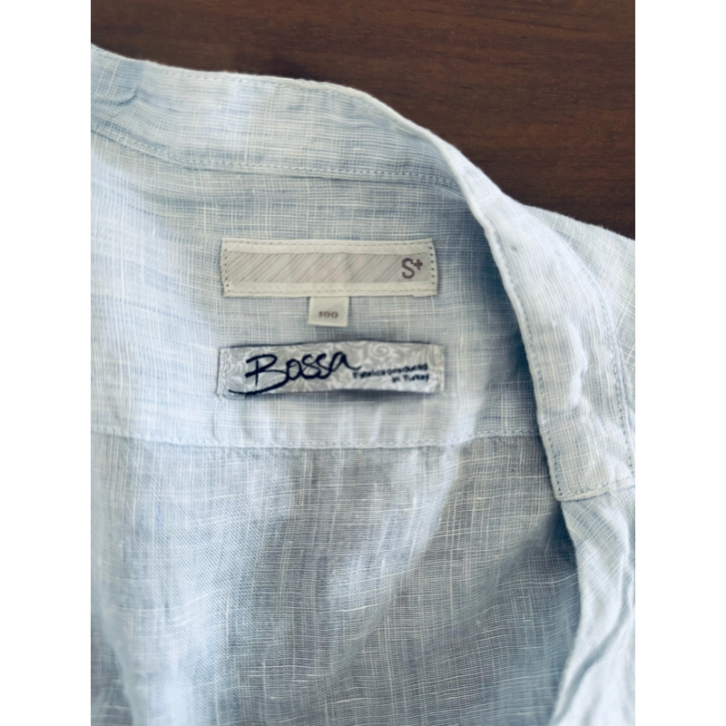 Áo sơ mi Linen tay dài, cổ trụ 452557
