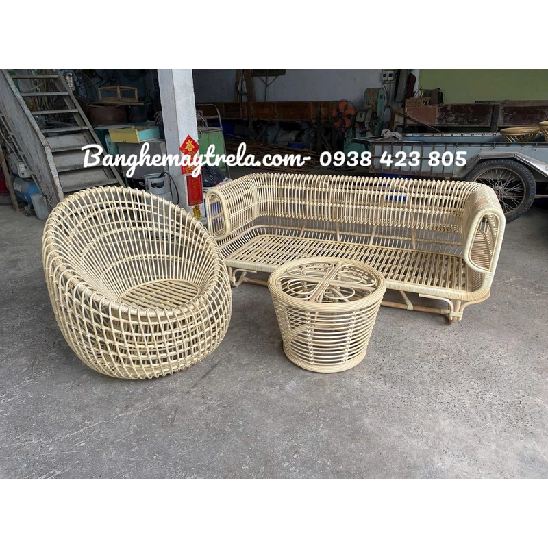 Sofa mây tổ yến phòng khách 488842