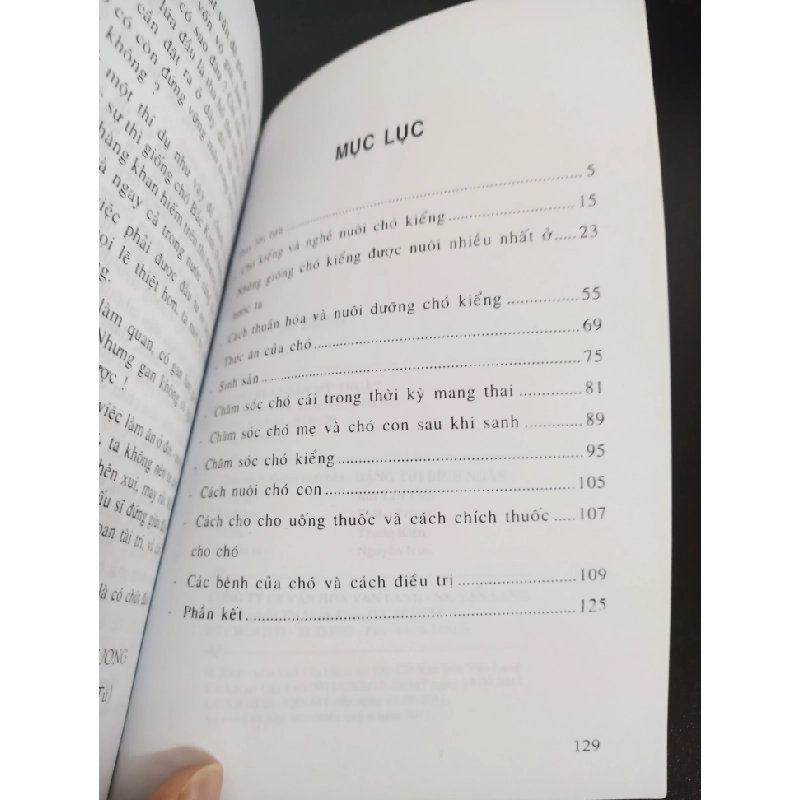 Nuôi Dạy Gia Súc Gia Cầm - Nuôi Chó Kiểng (2011) - Việt Chương Mới 90% HCM.ASB2601 341242