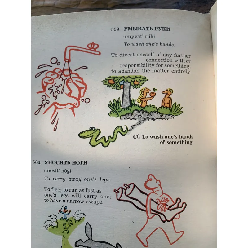 Sách học tiếng Nga: A BOOK OF RUSSIAN IDIOMS ILLUSTRATED, Tilman 3d stereotype edit 713165